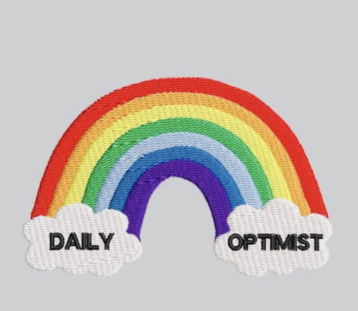 Daily Optimist Rainbow Cloud