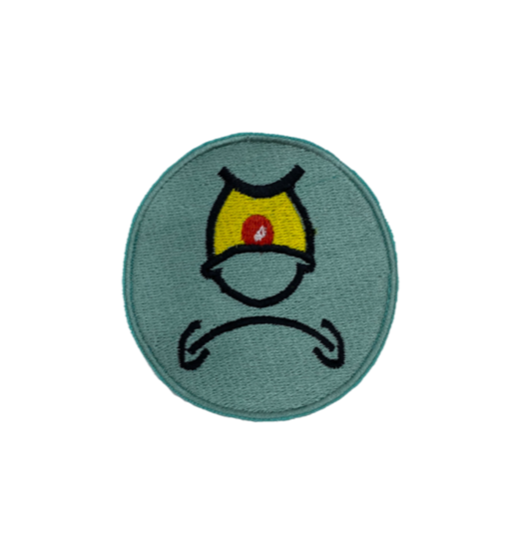 Angry Plankton Round Patch