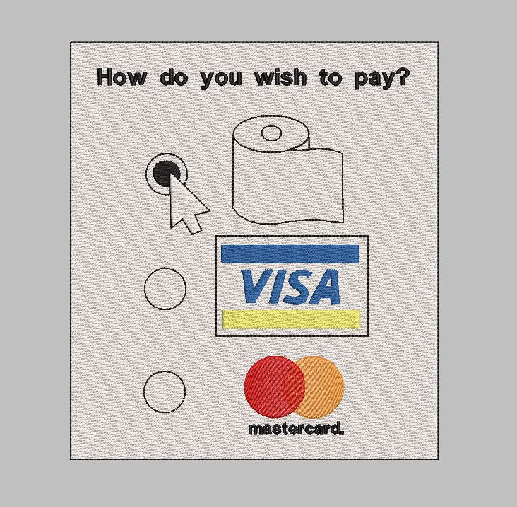 Toilet Paper Payment Method Patch